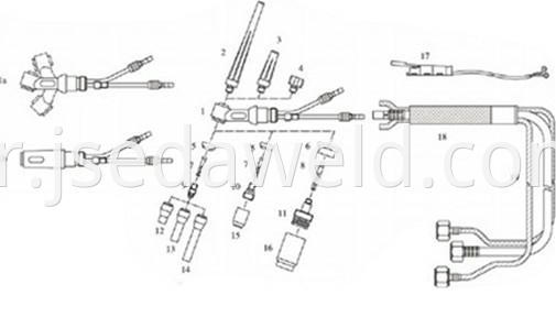 Wp 20 Water Cooled Tig Torch